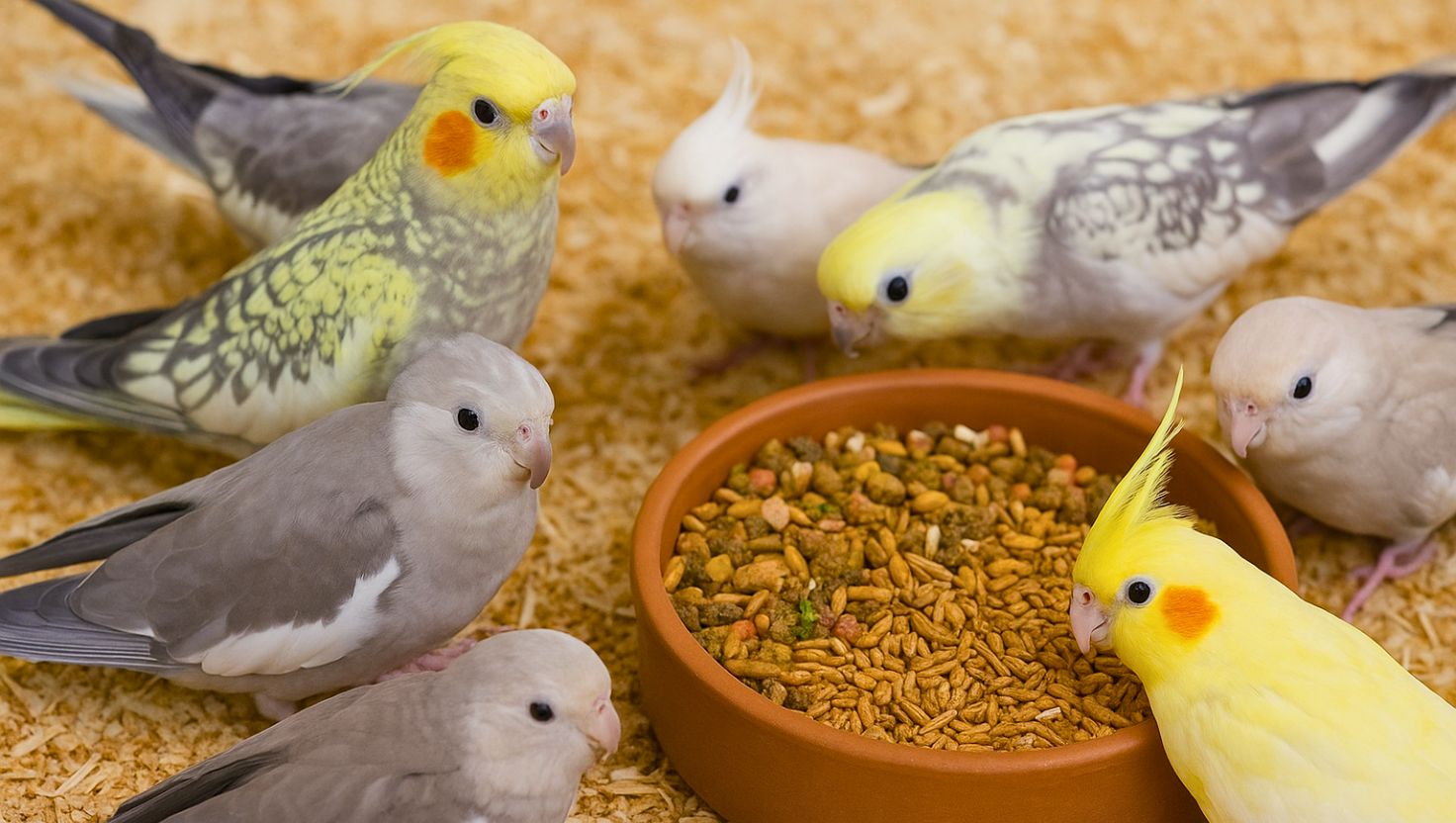 Alimentos saudáveis para calopsita: 30 opções de nutrição