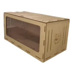 Casinha de Hamster Porquinho da Índia e outros Roedores + 2 Comedouros - IMGROPPO