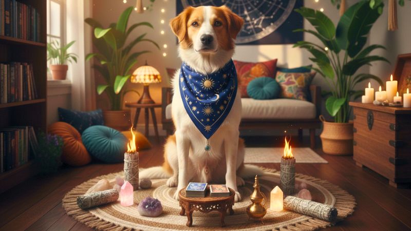 Ilustração representando os signos do zodíaco para cães e gatos.