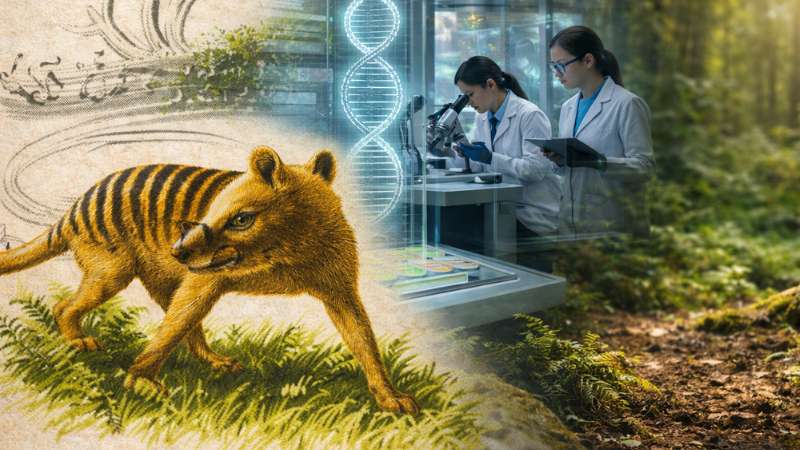 Tigre da Tasmânia Thylacinus cynocephalus projeto de desextinção biotecnologia