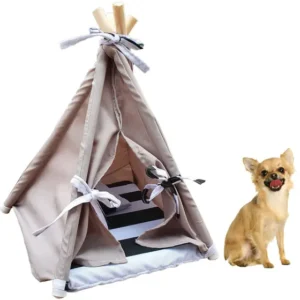 Caminha Cabana Pet Toca Oca - Tenda para Cães e Gatos (Tamanho P) - Cinza