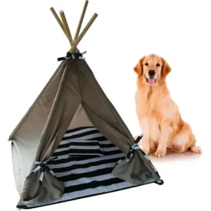 Caminha Cabana Pet Toca Oca - Tenda para Cães e Gatos (Tamanho G) - Cinza