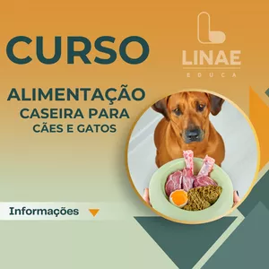 Curso de Alimentação caseira para cães e gatos online